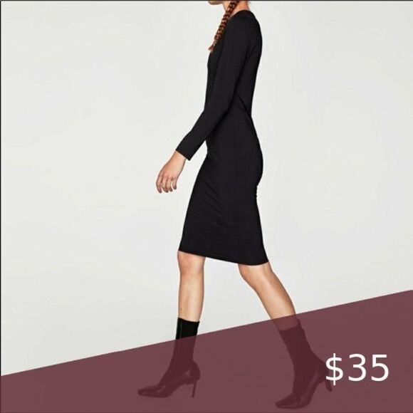 ZARA Bodycon Midi Dress - Picture 6 of 9